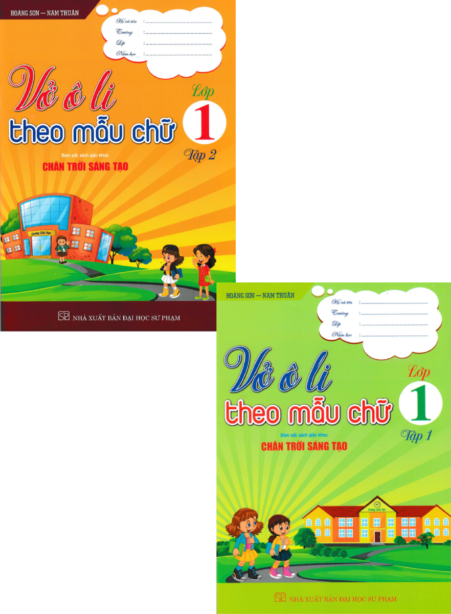 Sách tham khảo- Combo Vở Ô Li Theo Mẫu Chữ Lớp 1 (Bám Sát SGK Chân Trời Sáng Tạo) (Bộ 2 Cuốn)_HA