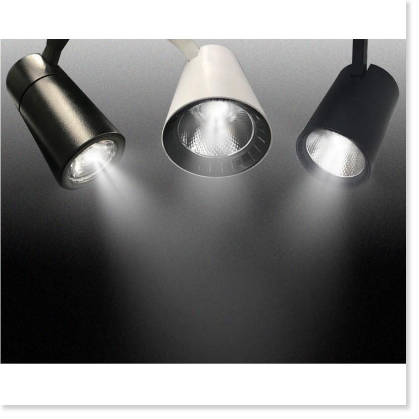 Bộ 5 Đèn FA led rọi ray vỏ đen ánh sáng vàng
