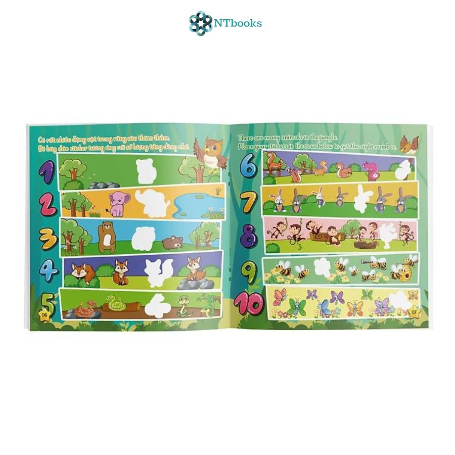 Sách Miếng dán Thông minh cho bé (Phát triển EQ - IQ) - My First Sticker Book - Trọn bộ 6 cuốn