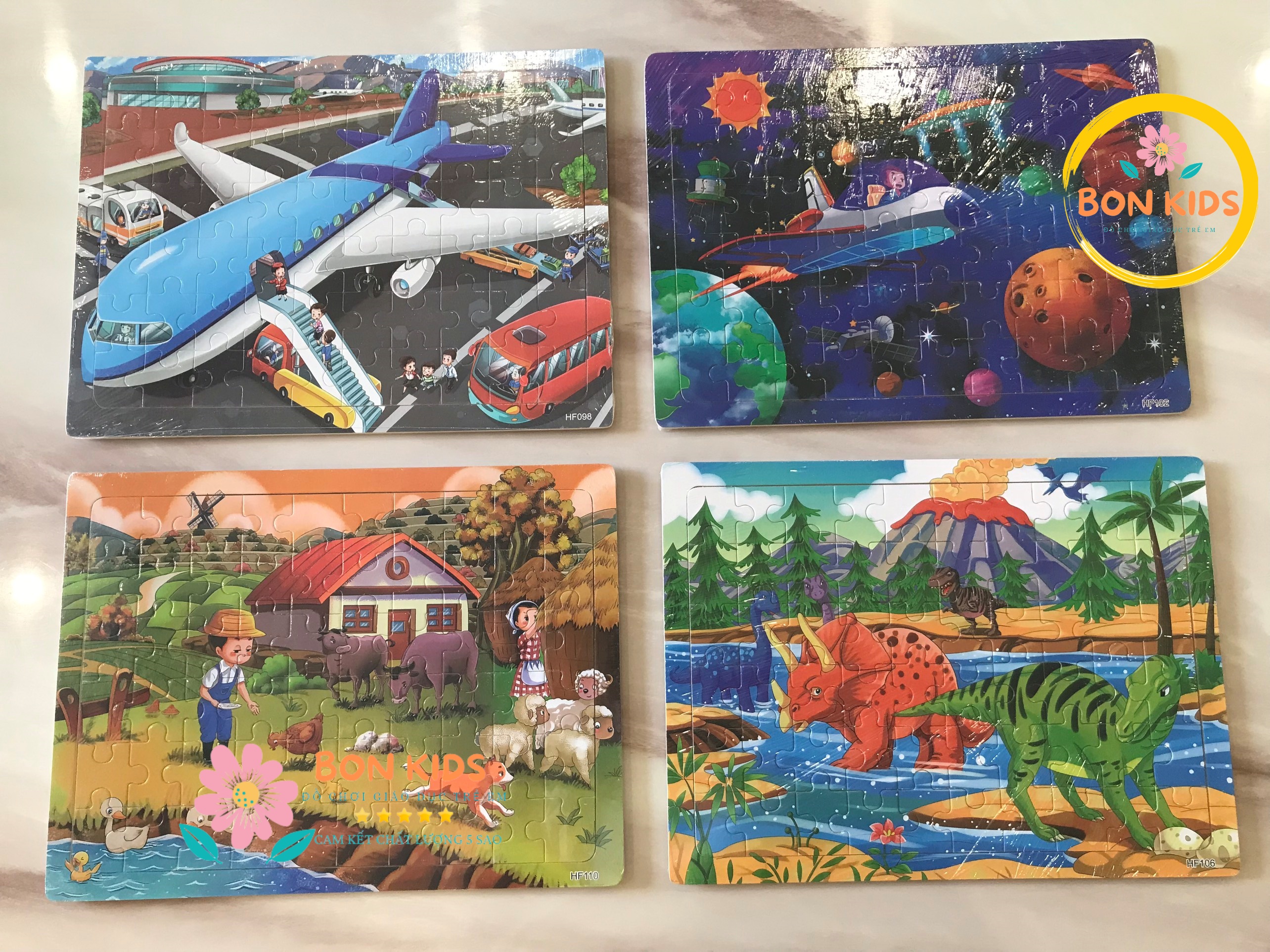 Đồ chơi tranh xếp hình 60 miếng puzzle - Đồ chơi giáo dục thông minh trẻ em