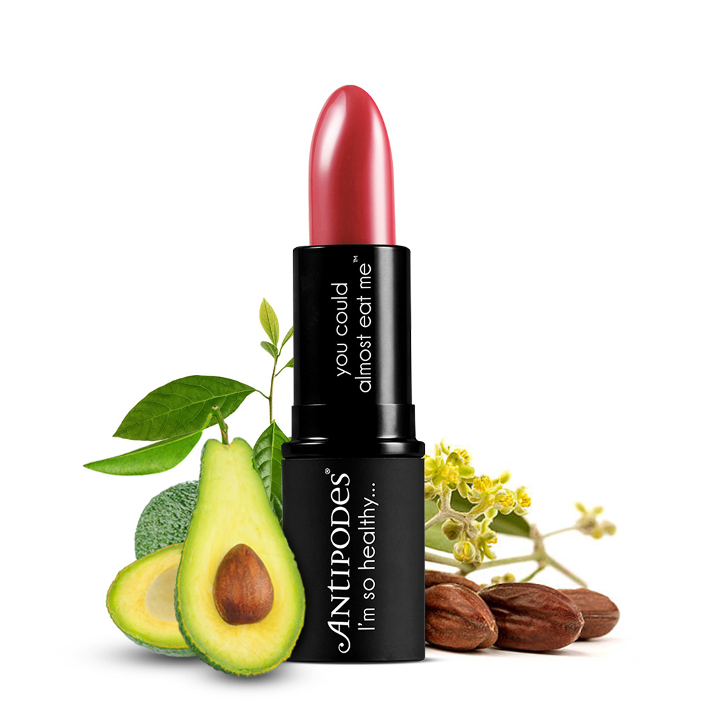 Son Môi Thiên Nhiên Màu #10 Đỏ Hồng Antipodes Lipstick Remarkably Red 125 4g