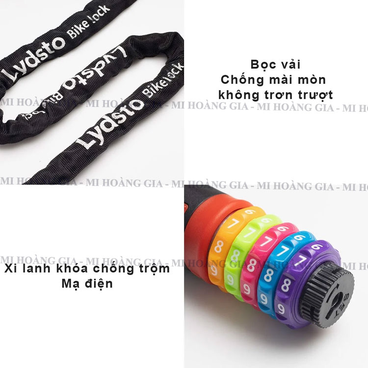Khóa dây xích vạn năng mã số cầu vòng Xiaomi Lydsto Rainbow YM-CHS02 - Hàng nhập khẩu