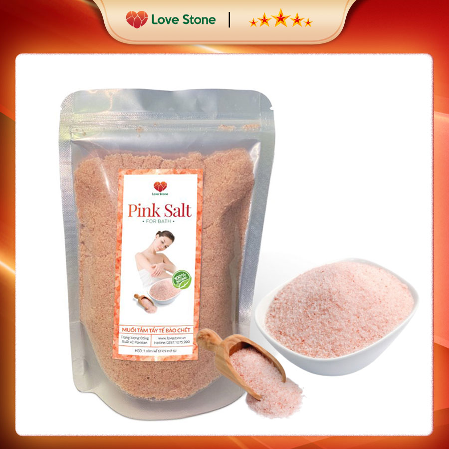 Muối Tắm Himalaya Love Stone - Theo Tiêu Chuẩn Bộ Y Tế