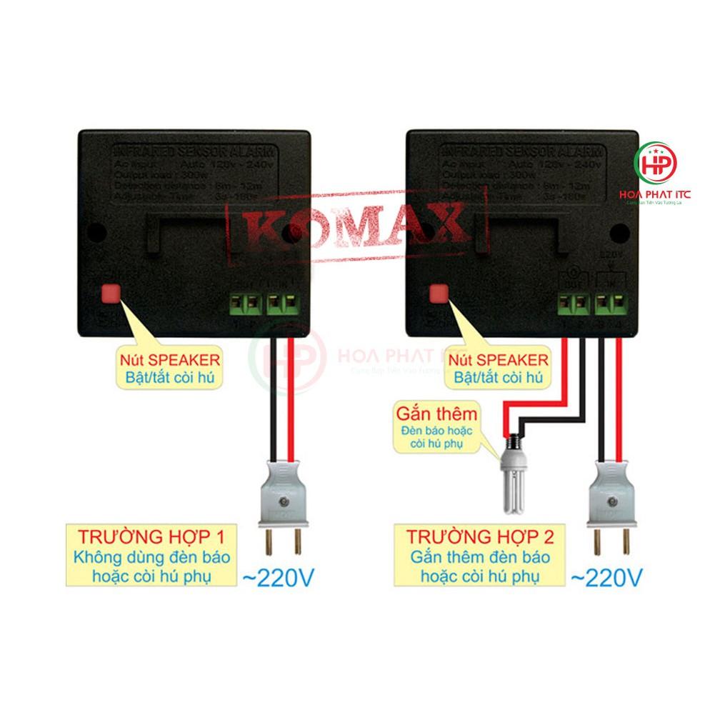 Báo động hồng ngoại 6 kiểu chuông Komax PG-113A