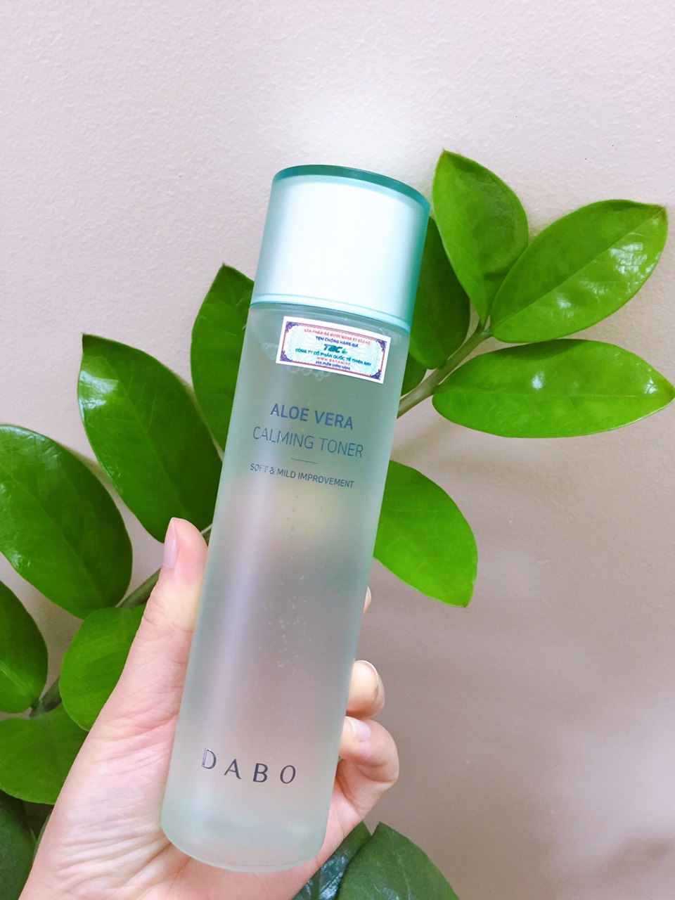 Nước hoa hồng lô hội  dưỡng ẩm Dabo Aloe Calming Toner Hàn Quốc 150ml tặng kèm móc khóa