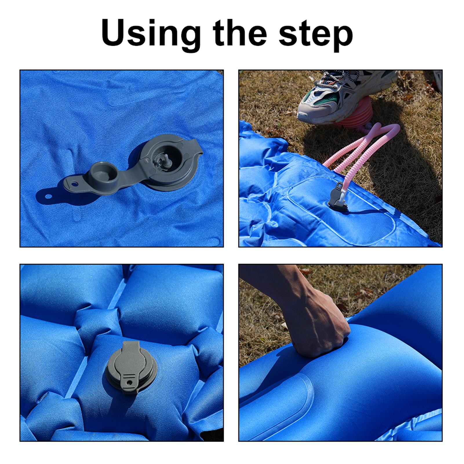 Đệm bơm hơi ngoài trời TPU với gối hơi siêu nhẹ có thể gấp gọn