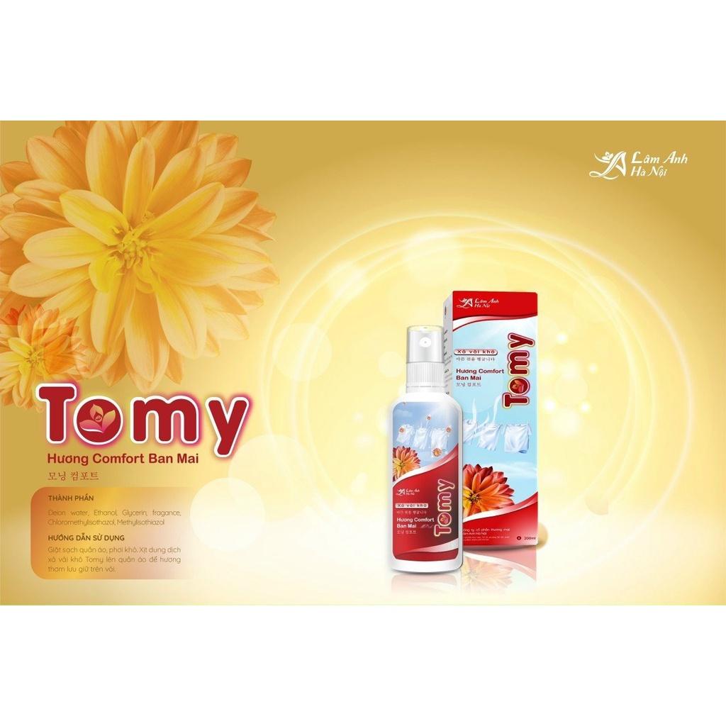 Nước xả vải khô tomy hương Comfor ban mai (chai 250ml)