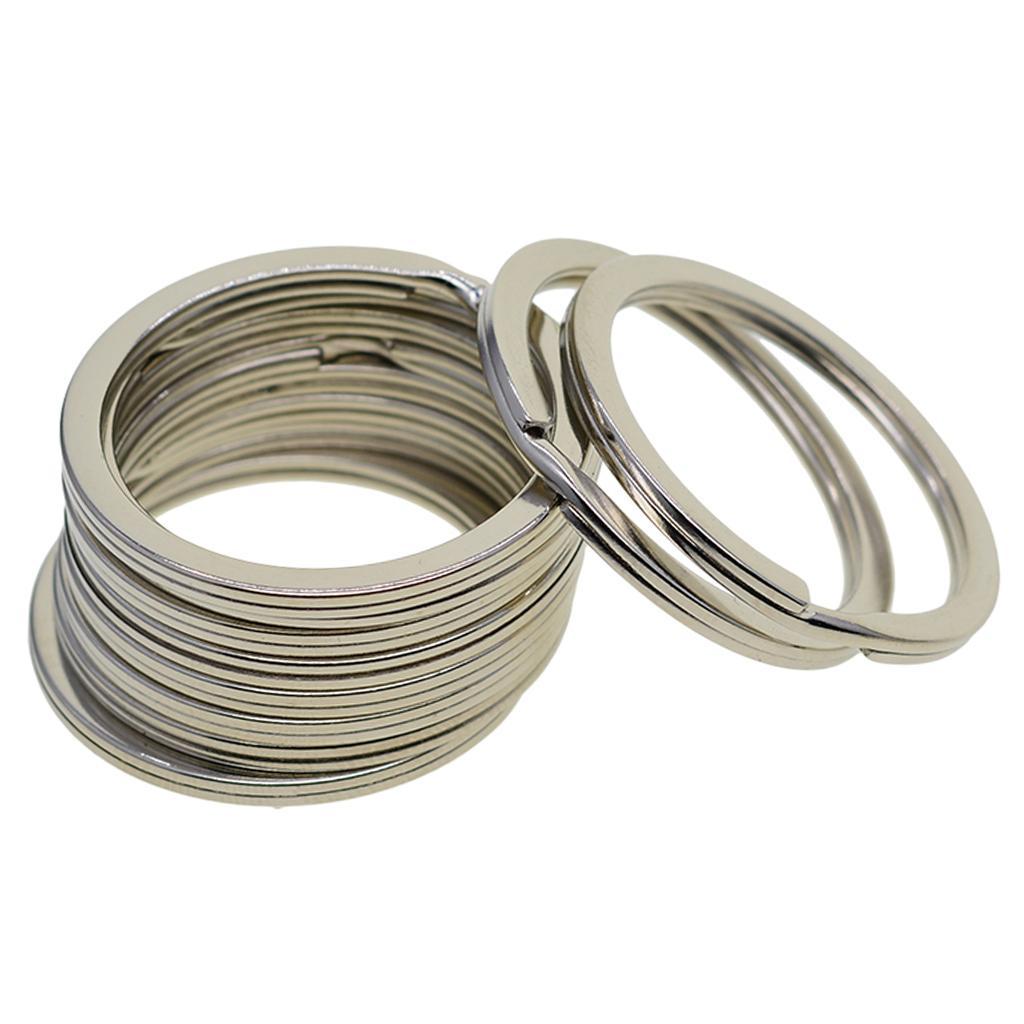 Various Split Key Rings Keys  Charms Clasp flat round circle clip 1