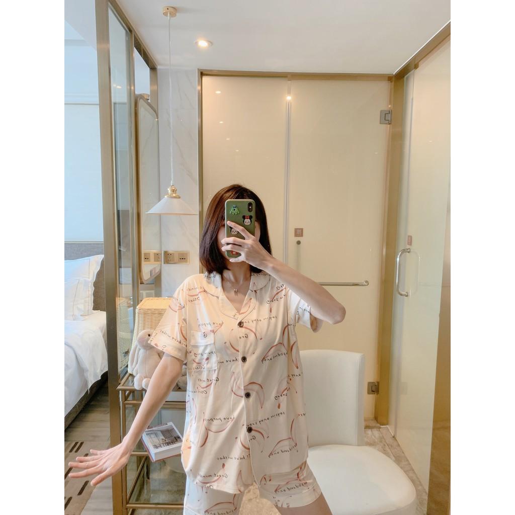Đồ Bộ Pijama Cộc Mặc Nhà, Bộ Ngủ Nữ Cộc Nhiều Màu Dễ Thương CCCP11