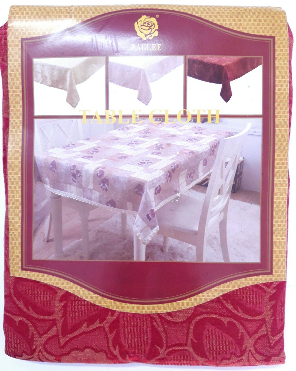 (Tặng 1 lót phần ăn 30x45 cm) Khăn trải bàn PAULEE –WB-601 (120 x 150 cm) - chất liệu vải polyester