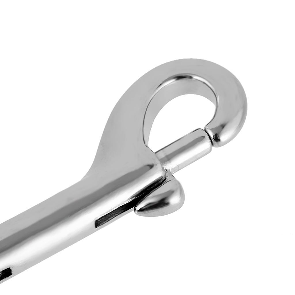 5xDiving Stainless Steel Double Ended Bolt Snap Buckle Metal Clip 90mm