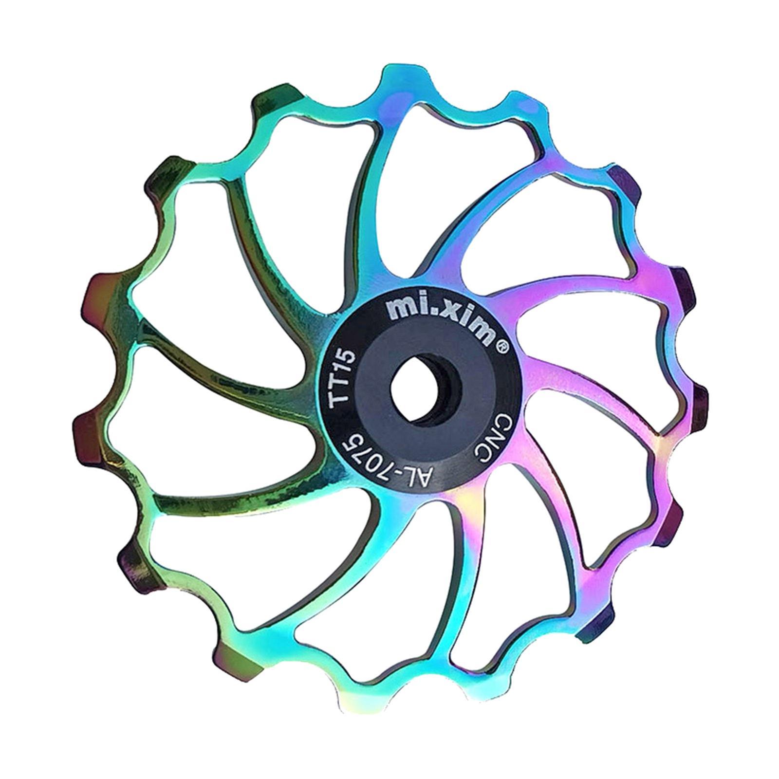 2x  Bike Rear Derailleur Pulley, Ceramic Bearing Jockey Wheel Pulley Road Bike  Rear Derailleur Guide Roller