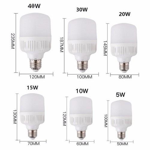 Bóng đèn Led trụ nhôm 60w 50w 40w Thiết Bị Điện G8 ánh sáng trắng tiết kiệm điện bảo hành 1 năm