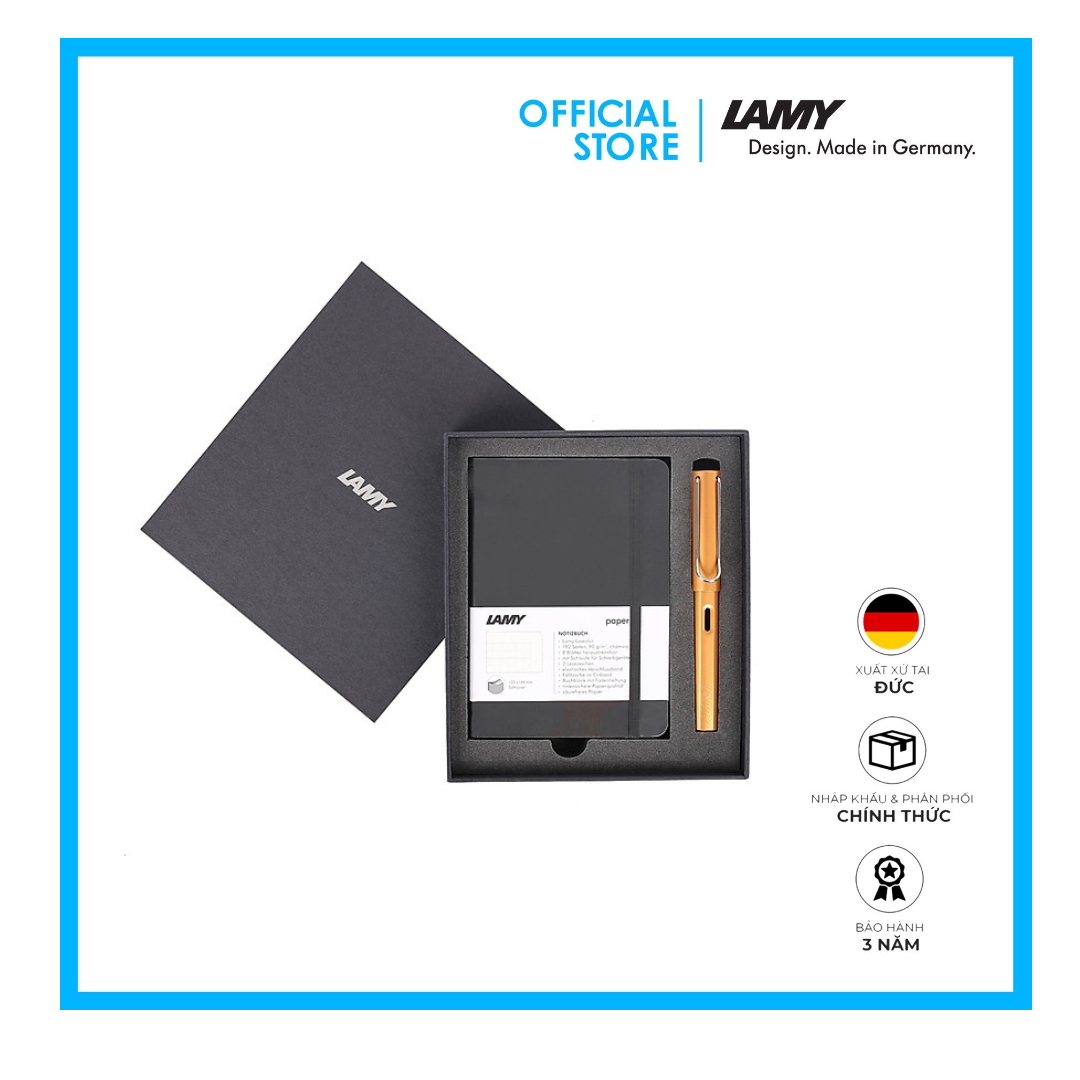Gift Set Lamy Notebook A6 Softcover Black + Lamy AL-Star Bronze - GSA6-AL003