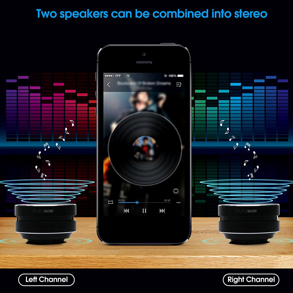 1 Pack Wirelessly BT Speaker Bone Conduction Speakers Mini Portable Loud Stereo Sound Built-in Mic Sound Box Red