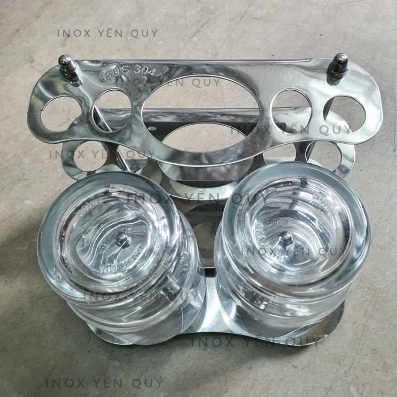 Kệ cắm bàn chải và kem đánh răng INOX 304