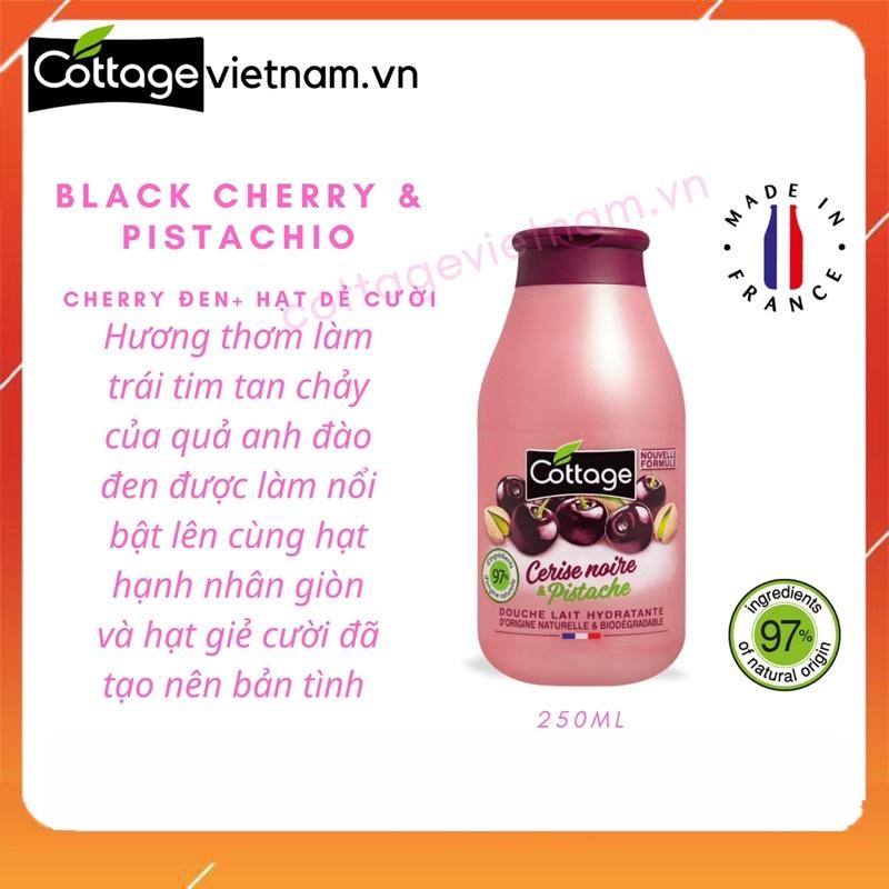 Sữa tắm chính hãng Cottage từ Pháp dung tích 250ml, nhiều hương thơm