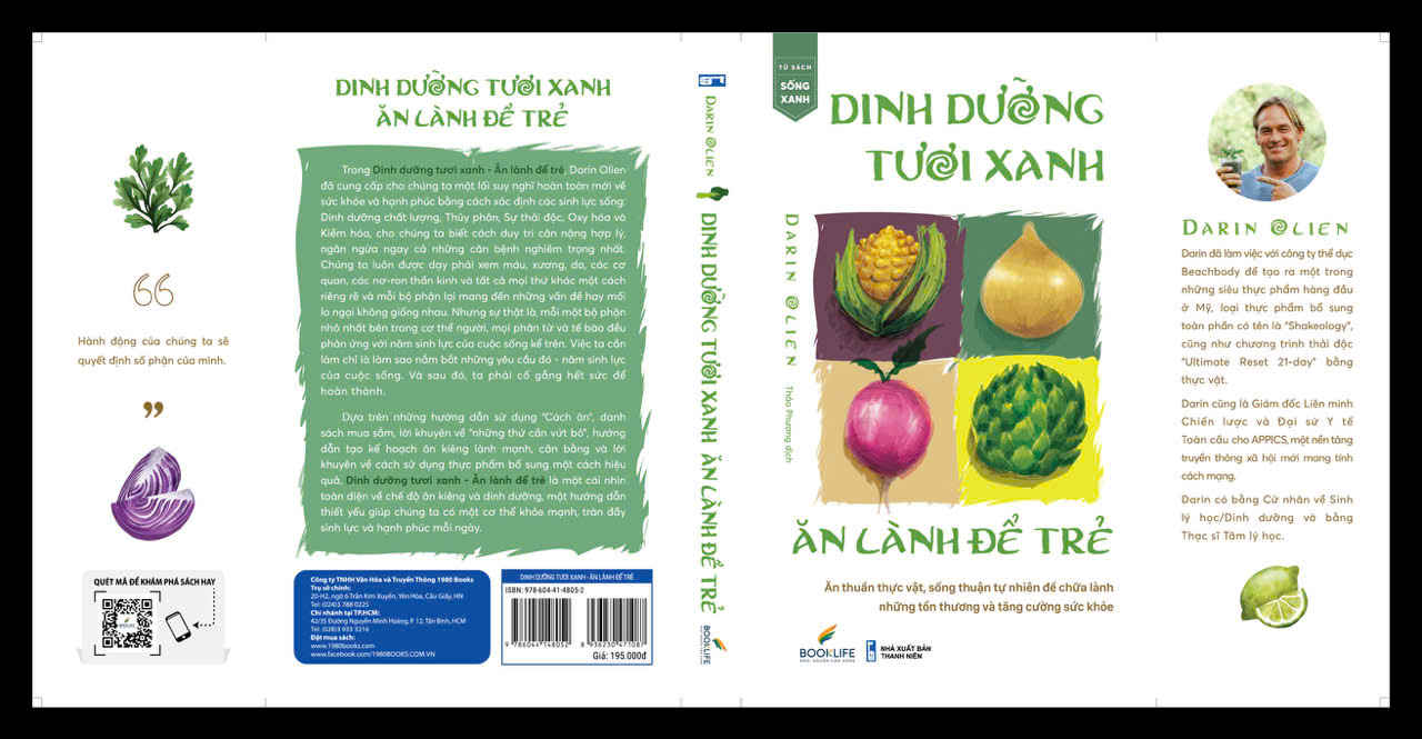 Sách  - DINH DƯỠNG TƯƠI XANH, ĂN LÀNH ĐỂ TRẺ