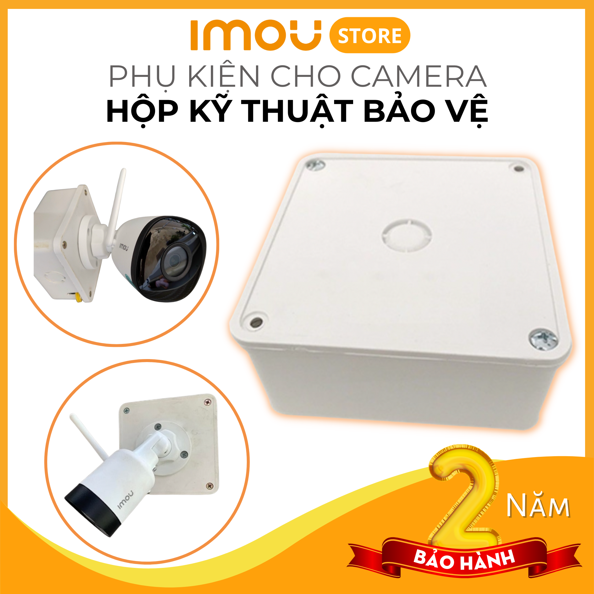 Hộp kỹ thuật cho camera IMOU - Chống nước, thích hợp cho các dòng camera ngoài trời - Hàng nhập khẩu