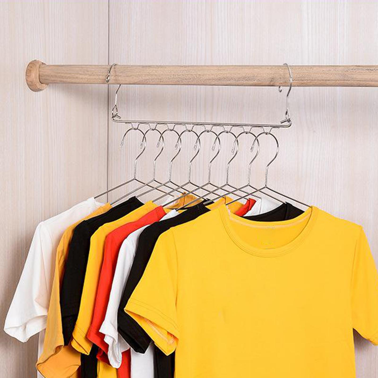 Space Saving Hangers Metal Stainless Steel Hanger Hanger Closet Clothes Organizer