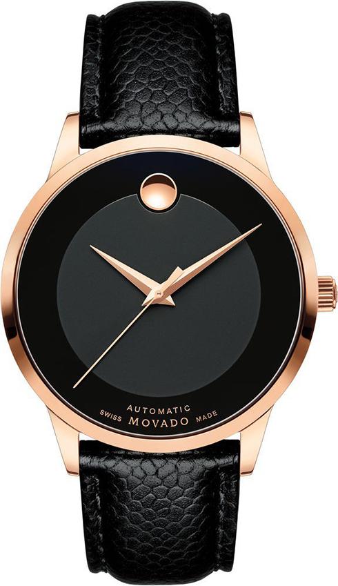 Đồng Hồ Nam Dây Da Movado 0607124 (39.5mm) - Đen