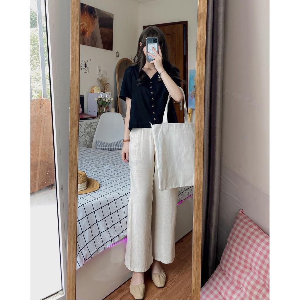 Áo Sơ Mi Nữ Công Sở Chất Mát Thấm Hút Mồ Hôi nana store hn