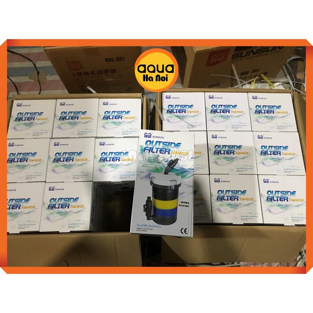 Lọc phụ Sunsun HW 602/603/604 - Lọc thùng ngoài làm sạch nước hồ cá cảnh thủy sinh - Lọc phụ không máy bơm