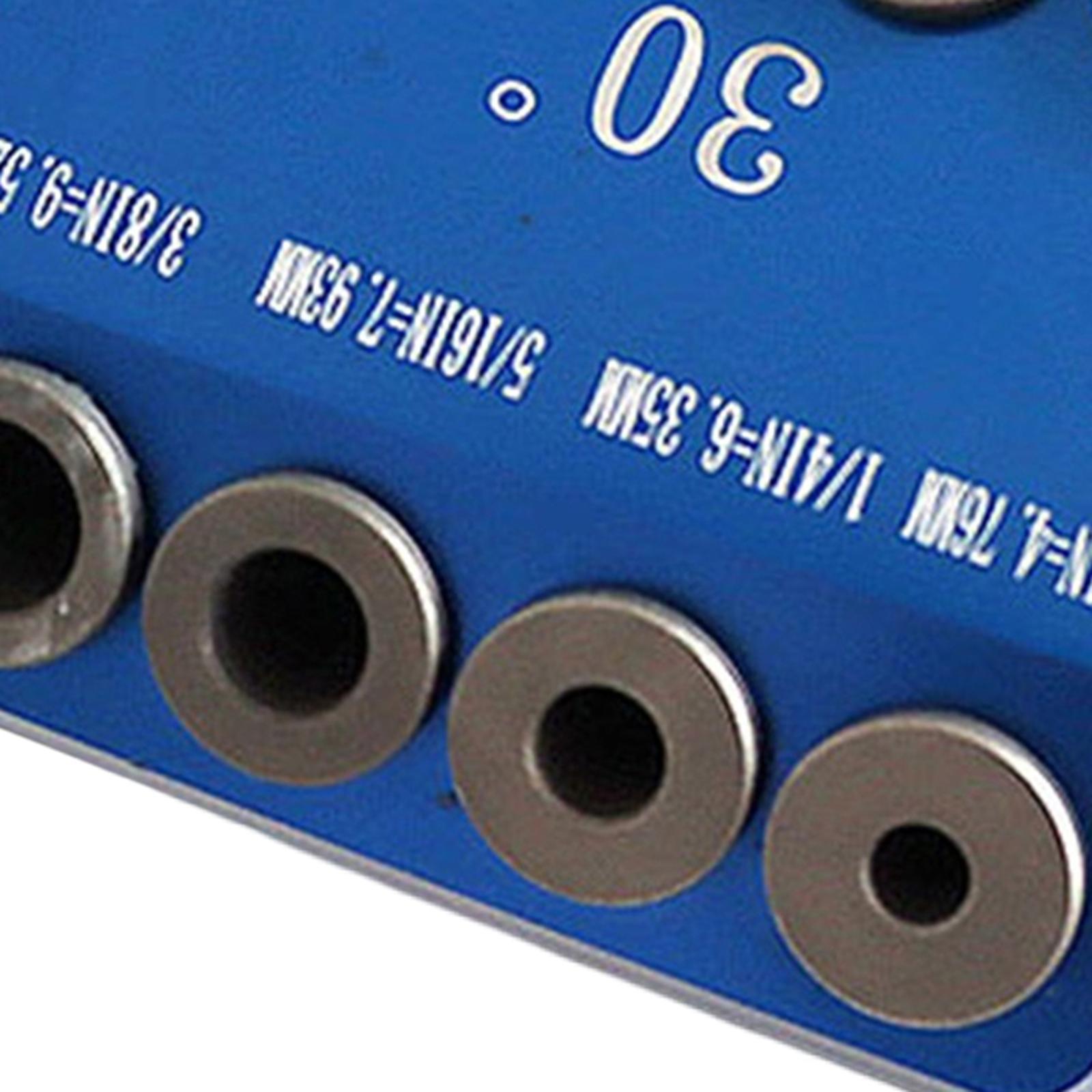 30/45/90 Degree Angle Oblique Pocket Hole Jig British Drill Guide Dowel Jig Kit Wood Drill Locator for Wood Jointing
