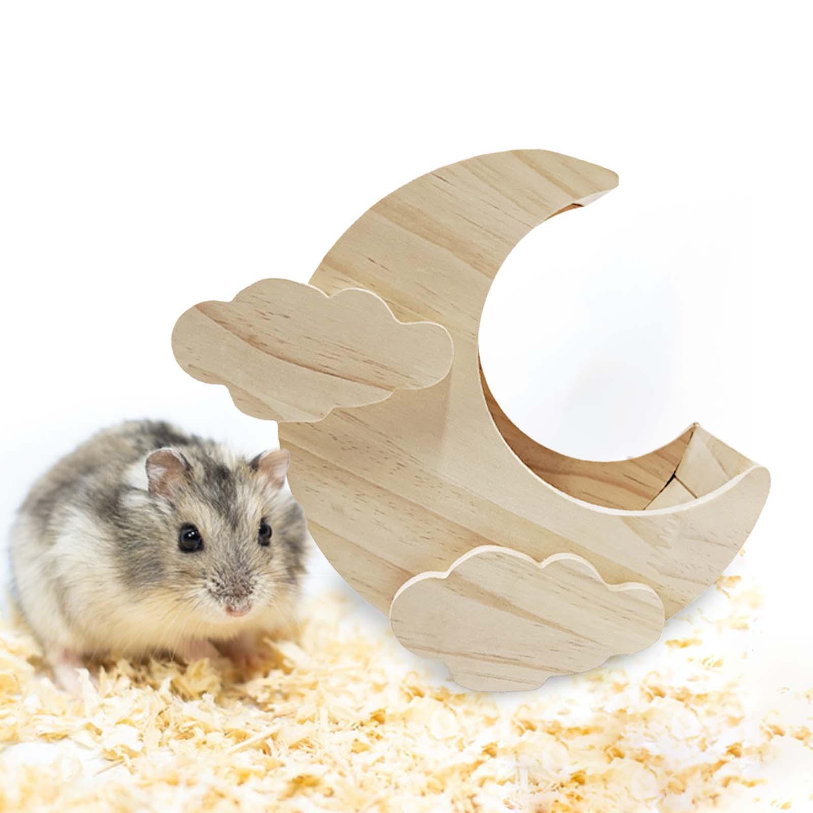 Hamster House Hut Wooden Rabbit Castle for Rat Small Animals Hamsters