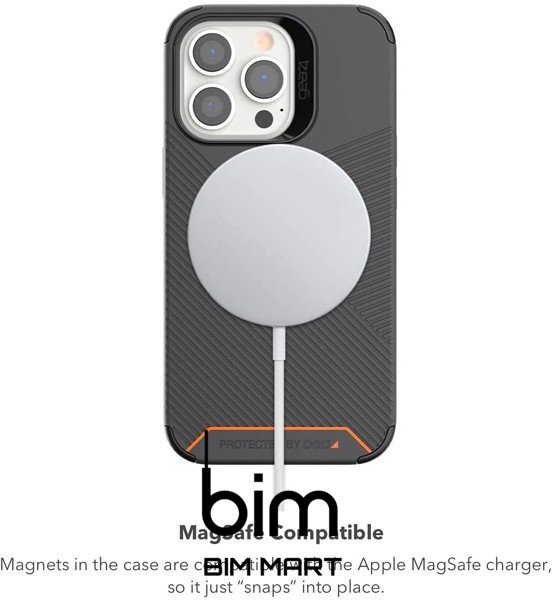 Ốp lưng chống sốc ZAGG Gear4 Denali hỗ trợ sạc Magsafe cho iPhone 13 Pro Max - Hàng Nhập Khẩu