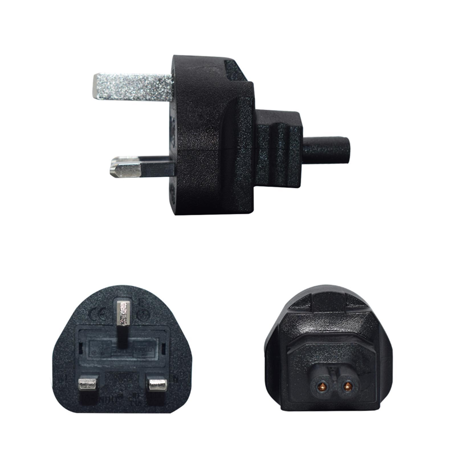 UK to IEC320 C7 Conversion plug Adapter UK Plug Converter for Home Camera
