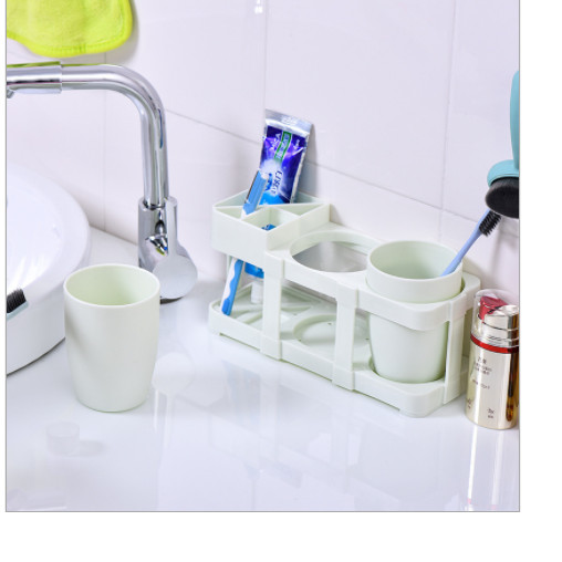 Hộp Đựng Bàn Chải Kem Đánh Răng Kèm 2 Ly Tiện Ích