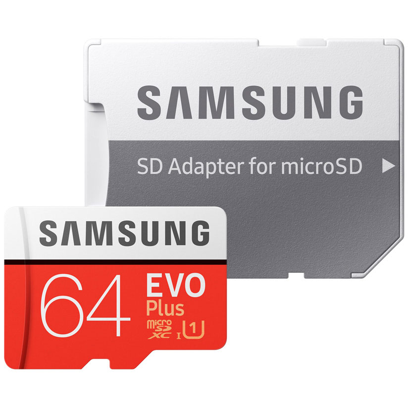 Thẻ Nhớ Micro SD Samsung Evo Plus 64GB Class 10 - 100MB/s (Kèm Adapter) - Hàng Chính Hãng