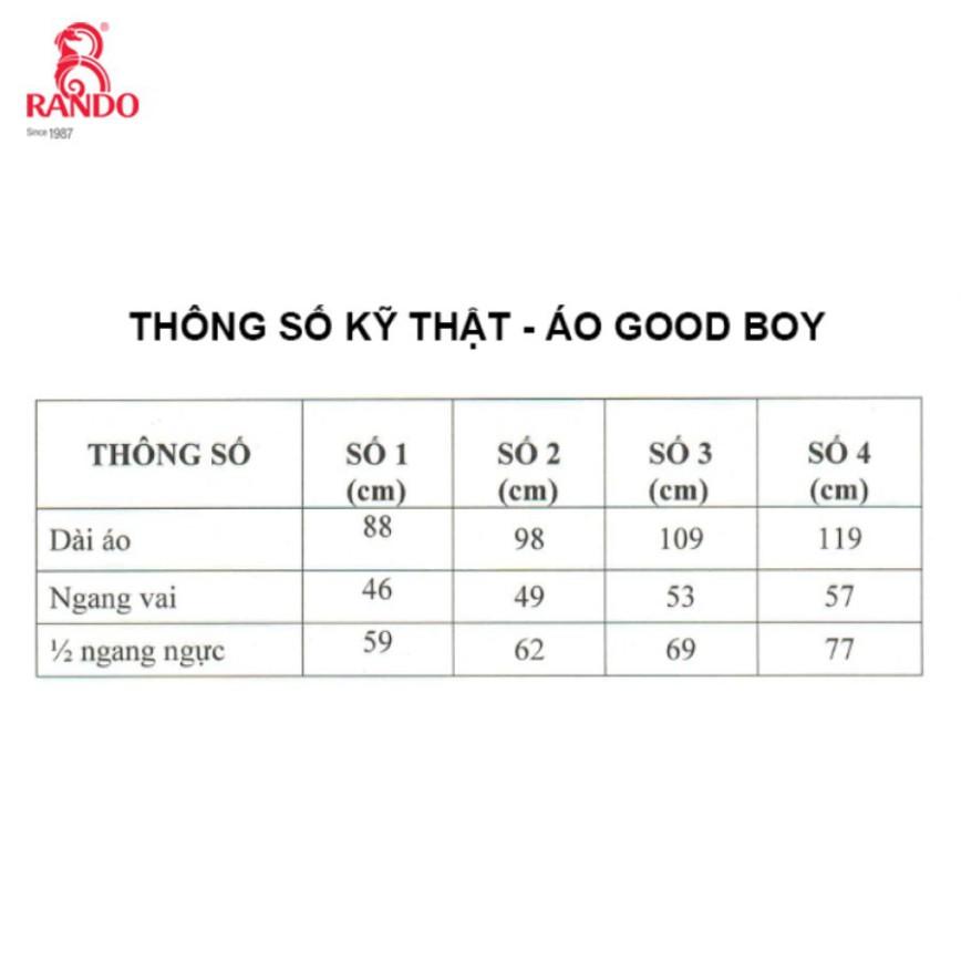 Áo Mưa Cho Bé Trai Good Boy, Rando Chính Hãng, Bít Sườn Trùm Kín Người, Chất Liệu An Toàn Sức Khỏe