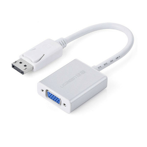 Cổng chuyển đổi Displayport to VGA Ugreen 20406 - 20cm Hàng Chính Hãng