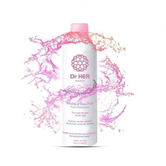 Xịt Khoáng Dr.Her Paris Pure Water Spray Làm Dịu Da - Cấp Ẩm Cho Da- Giảm Mụn Dr Her Pháp 150ml - 400ml