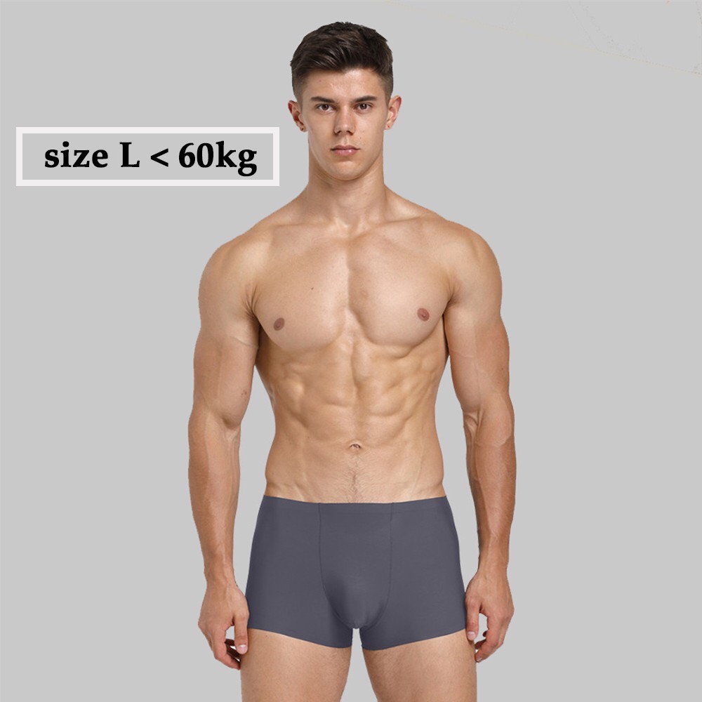 Combo 3 Quần lót nam boxer đúc lụa - Sịp nam dáng boxer