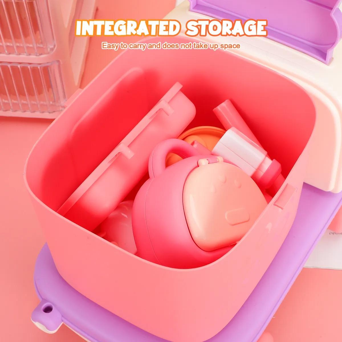 Đồ Chơi Xe Trang Điểm Lưu Động - Play House Beauty Expert - Toys&amp;Joys HY-28 (27 Chi Tiết)