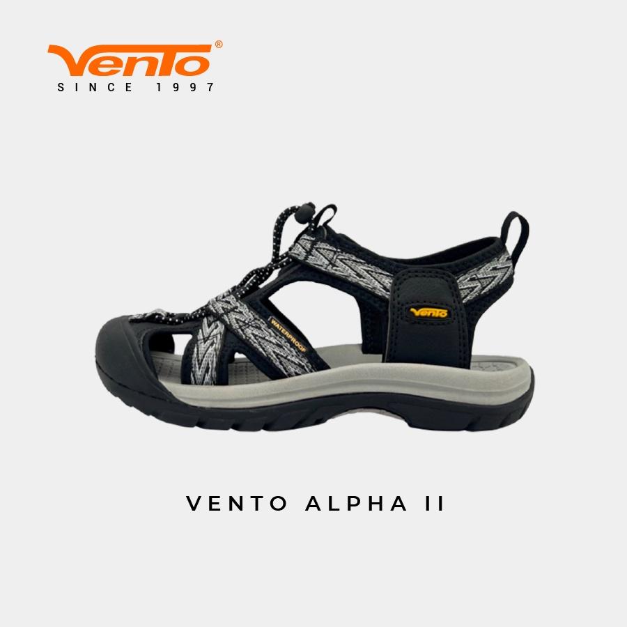 Giày dép Sandals Vento ALPHA II Teen/Trẻ em màu Đen Ghi đi học/đi dã ngoại/đi chơi SD08002