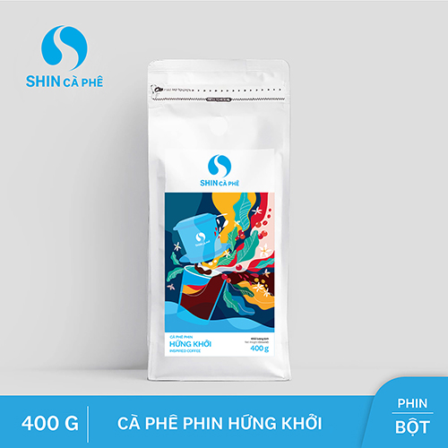 SHIN Cà Phê - Cà phê Phin Hứng Khởi - 400 gram