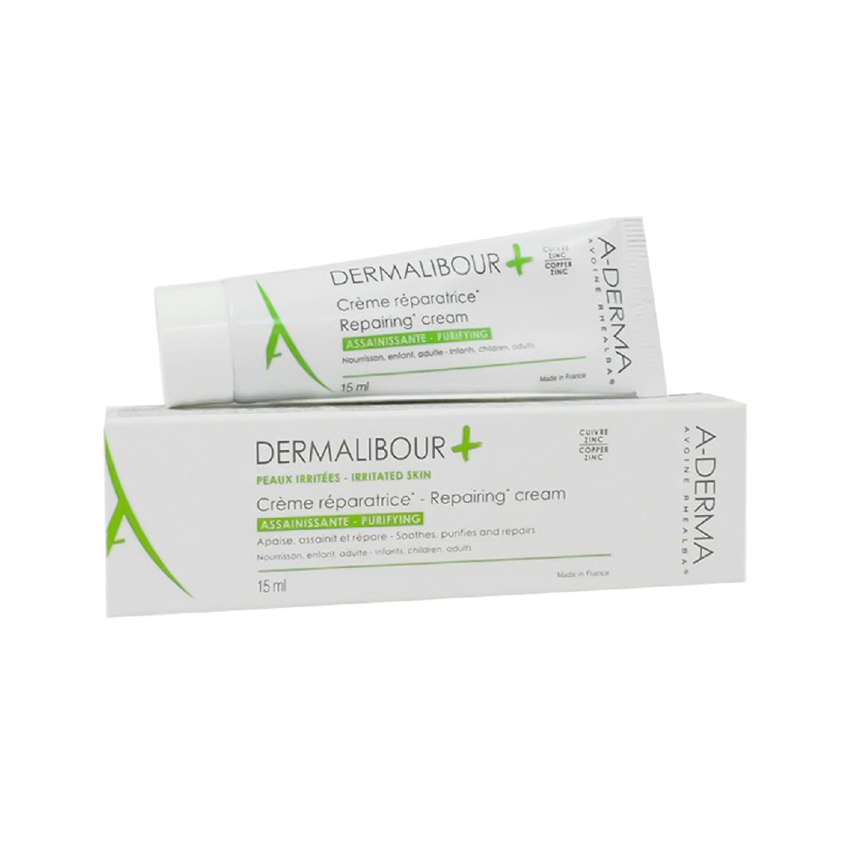 Kem Làm Dịu Da Và Kháng Khuẩn A-Derma Cho Da Nhạy Cảm, Dễ Kích Ứng, Ngứa, Tróc Vảy, Hăm Tã Dermalibour Cream (50ml)