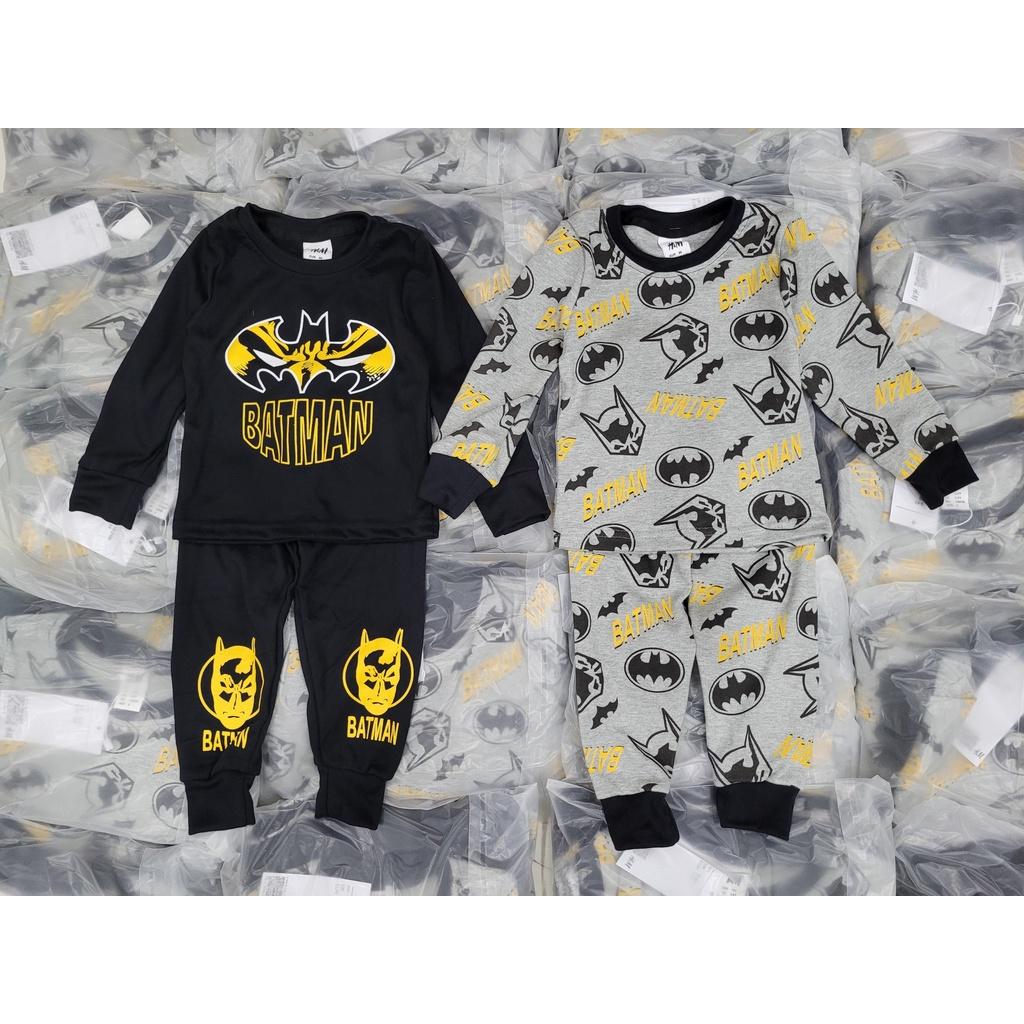 SET 2 BỘ BÉ TRAI DÀI TAY BATMAN VÀNG