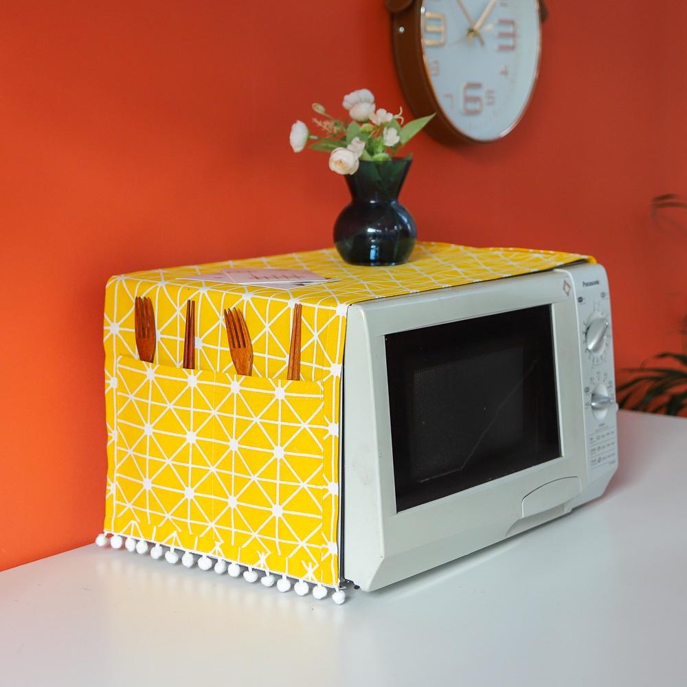 Tấm Phủ Lò Vi Sóng, Khăn Phủ Lò Vi Sóng, Vải Cotton Kích Thước 30x90 cm