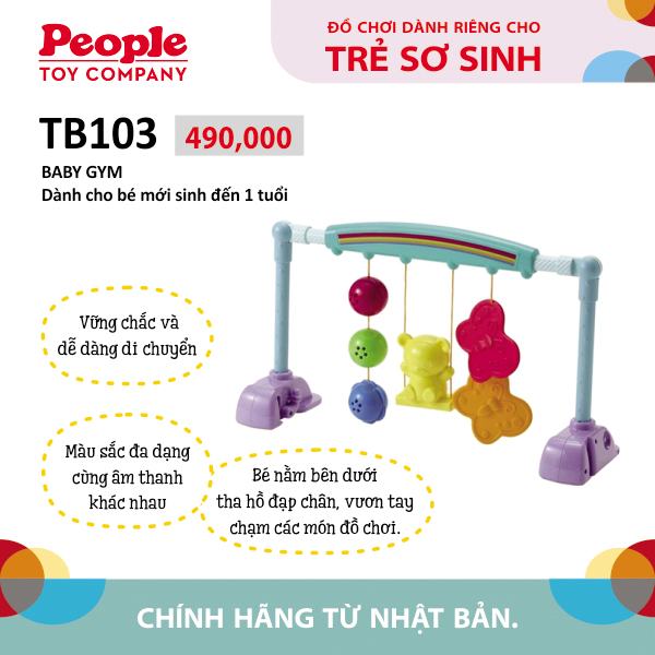 Đồ chơi trẻ sơ sinh | Kệ treo nôi - Baby Gym People TB103