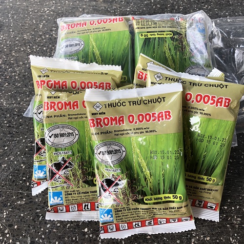 Thuốc diệt chuột SINH HỌC thế hệ mới Broma 0.005ab gói 50g