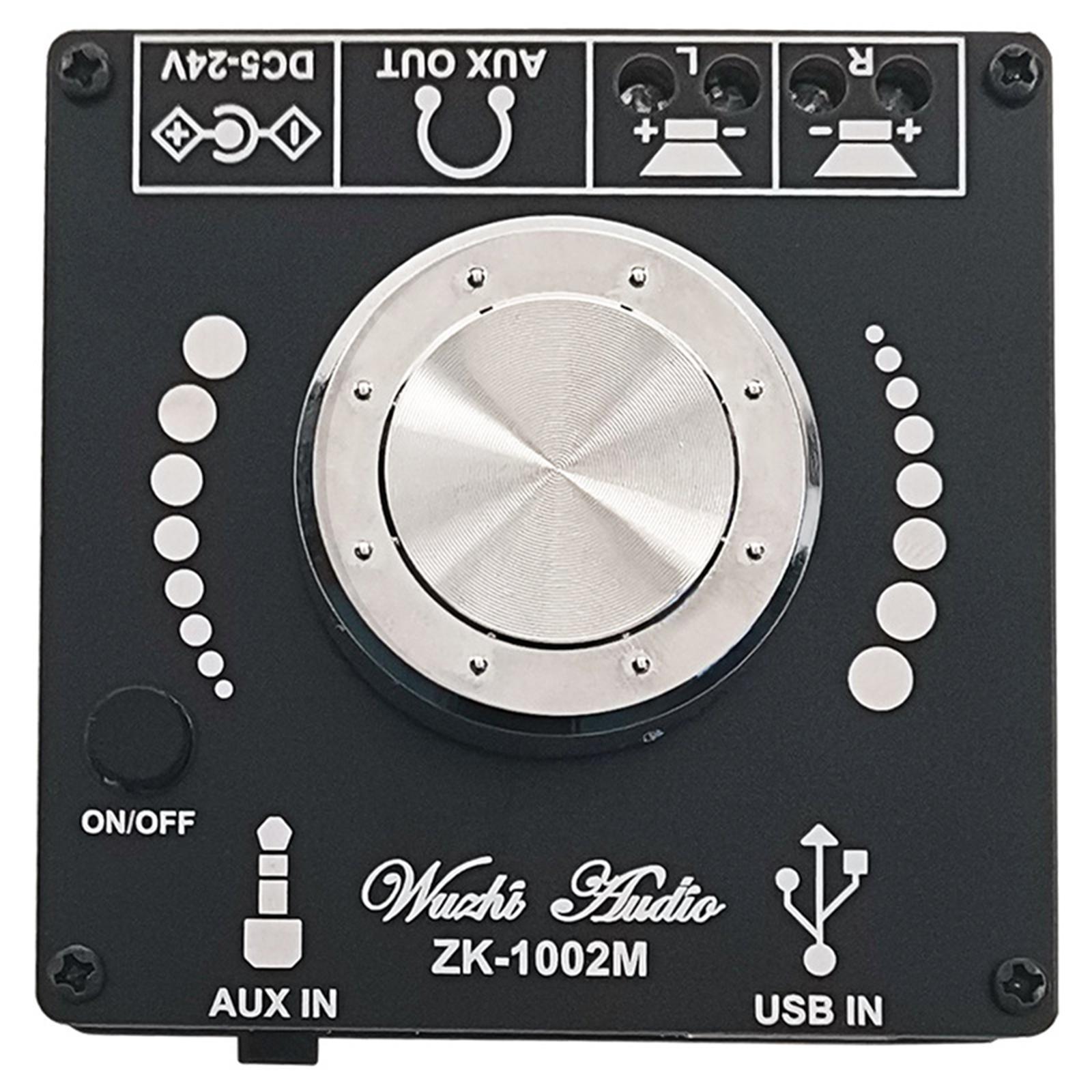Power Audio Amplifier Board 100W+100W Bluetooth 5.0 2 Channel Amp for Home Theater