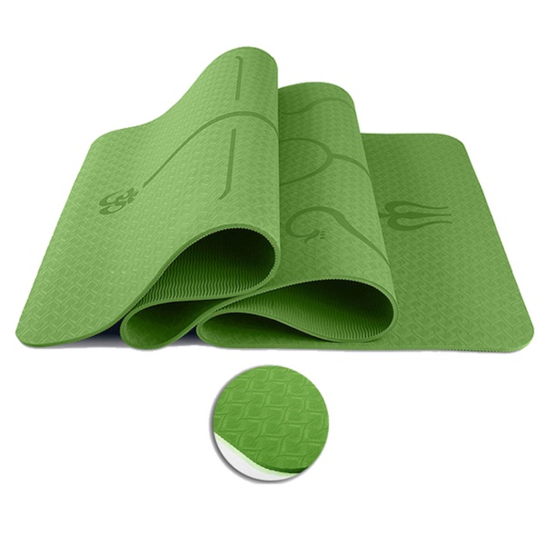 Thảm Yoga Định Tuyến 6mm 2 Lớp ( kèm túi đựng)