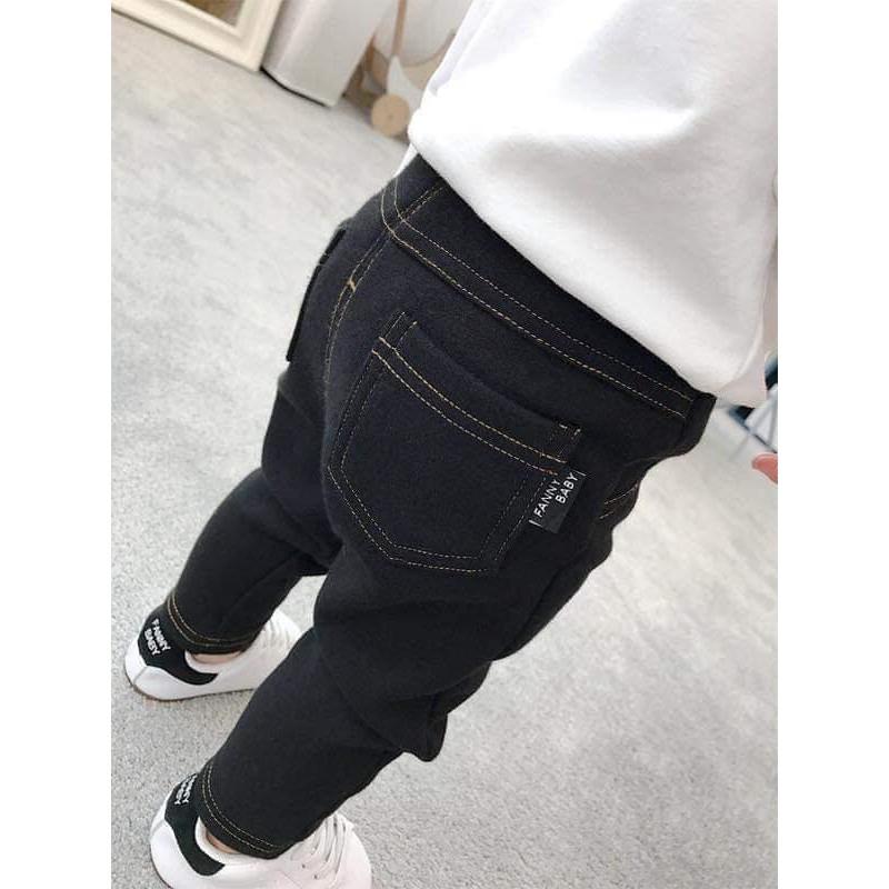 Quần lót lông giả jean cho bé trai bé gái size 8- 18kg