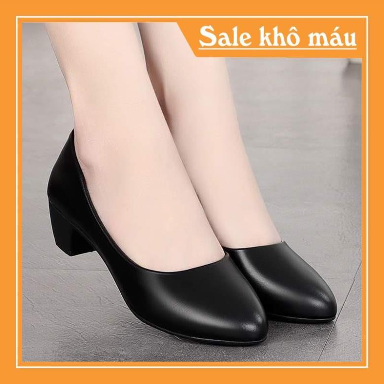 { BIG SIZE } { ẢNH THẬT } GIÀY CAO GÓT 3cm MẪU CÔNG SỞ SIZE 36,37,38,39,40,41,42