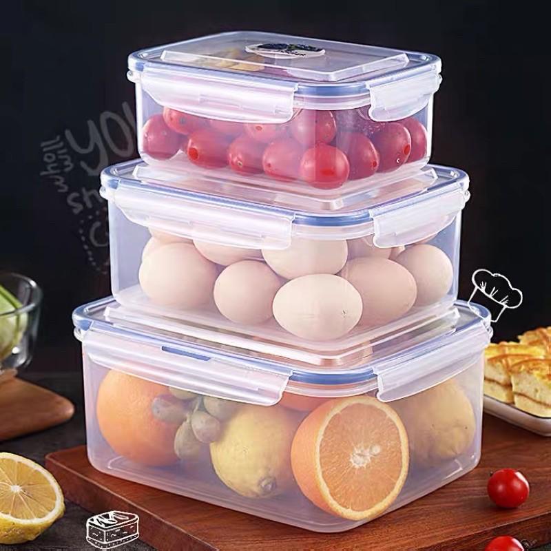 Bộ 3 hộp thực phẩm cao cấp 8802 nhập khẩu đài loan_ 2100ml,1100ml,500ml
